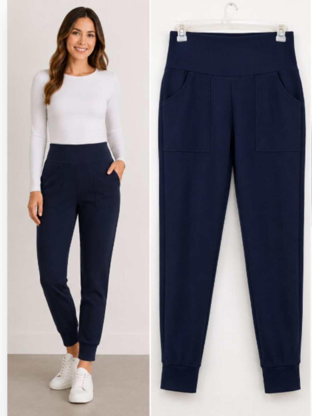 HARPER NAVY BLUE JOGGERS SIZE SMALL